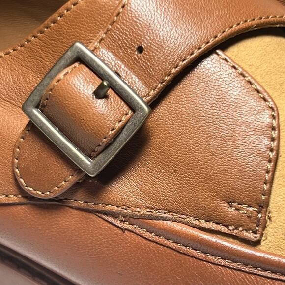 Seychelles Tan and Brown Buckle Loafers - Picture 9 of 12